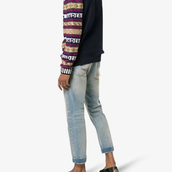 Gucci Green embroidered loafers size 8 new no box, imperfections - Picture 5 of 16